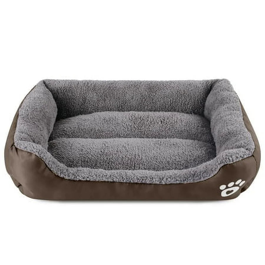 Extra Large Washable Dog Bed Deluxe Fluffy Plush Dog Crate Pad，Dog Beds Made for Large, Medium, Small Dogs and Cats, Anti-Slip Dog Crate Bed for Sleeping and anti Anxiety