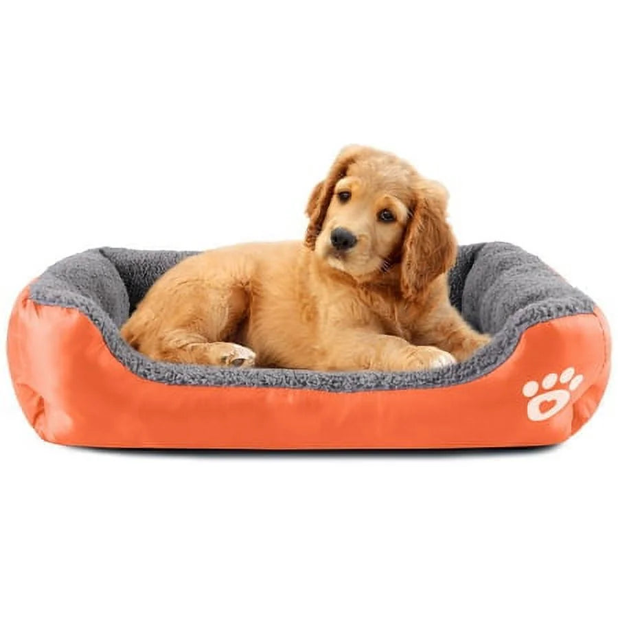 Extra Large Washable Dog Bed Deluxe Fluffy Plush Dog Crate Pad，Dog Beds Made for Large, Medium, Small Dogs and Cats, Anti-Slip Dog Crate Bed for Sleeping and anti Anxiety