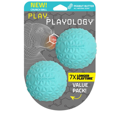 Play by  Dog Toys | Interactive Dog Balls | Crunchy Ball Toy 2-Pack