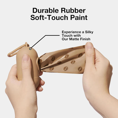 Dog Poop Bags Dispenser with Coffee Scented Waste Bags, Leak Proof, Extra Thick & Strong, 1 Holder and 105 Count Pet Poop Bags (7 Refill Rolls) for Dogs and Cats