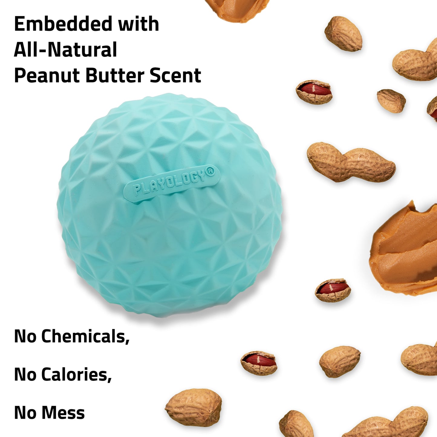 Play by  Dog Toys | Interactive Dog Balls | Crunchy Ball Toy 2-Pack