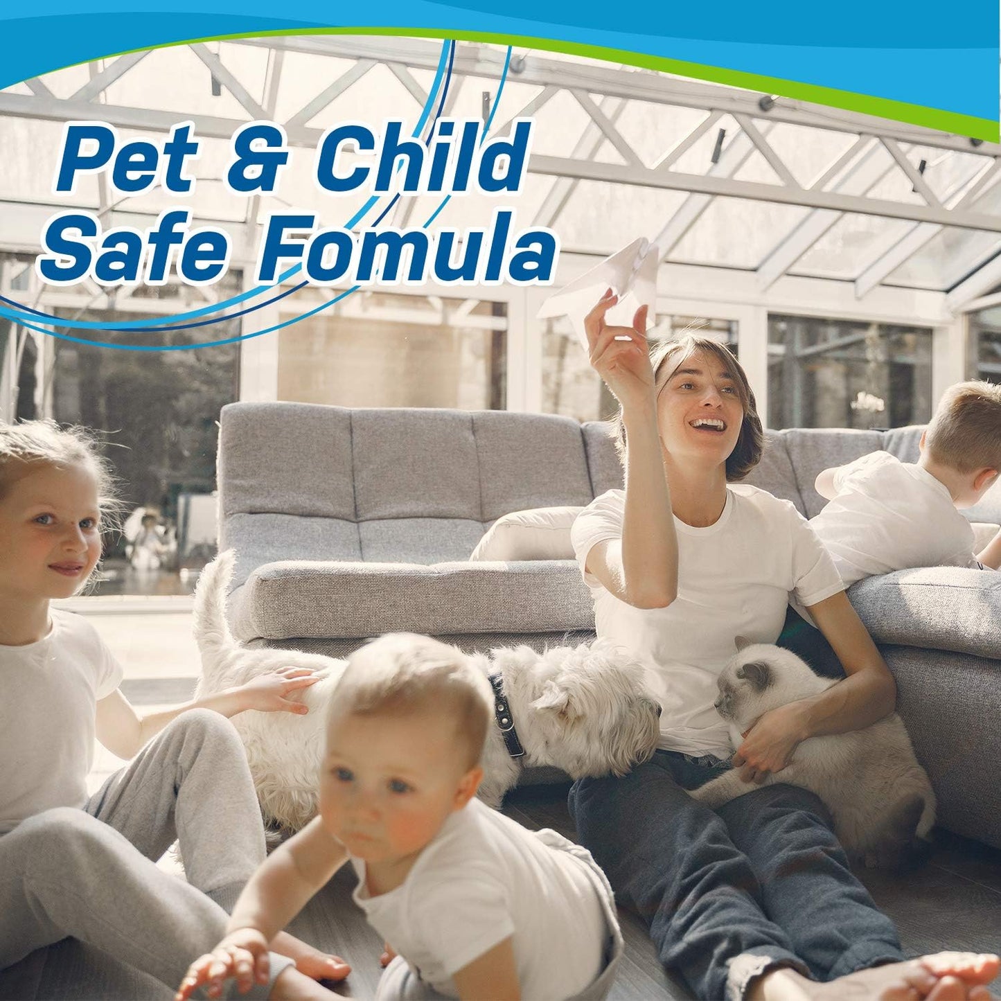 Dog Stain and Odor Eliminator Enzyme Cleaner | Removes Urine Smell in under 10 Seconds - Powerful Bioactive Solution for Carpet, Dog Beds, Furniture, Car Upholstery, Kennels (32Oz Spray)